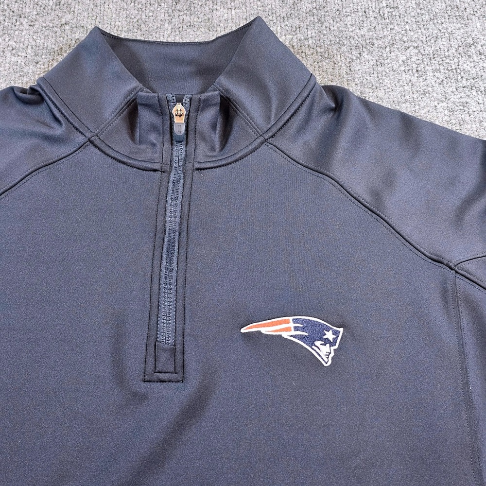 Vineyard Vines Womens XL Navy Blue Quarter Zip Patriots 6K1540 Active Gameday
